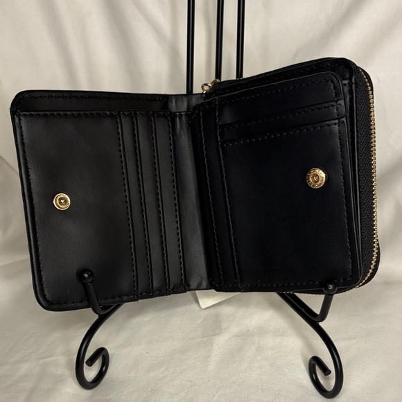 Anne Klein Black Zip Around Wallet - Picture 6 of 12